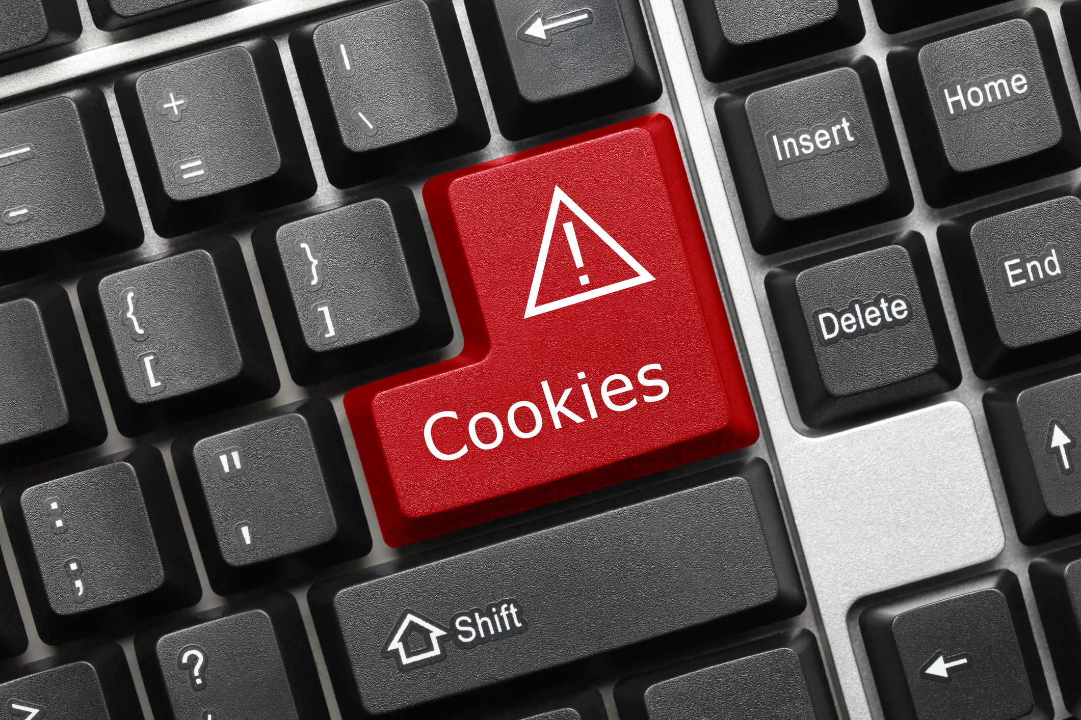 Conceptual keyboard – Cookies (red key)