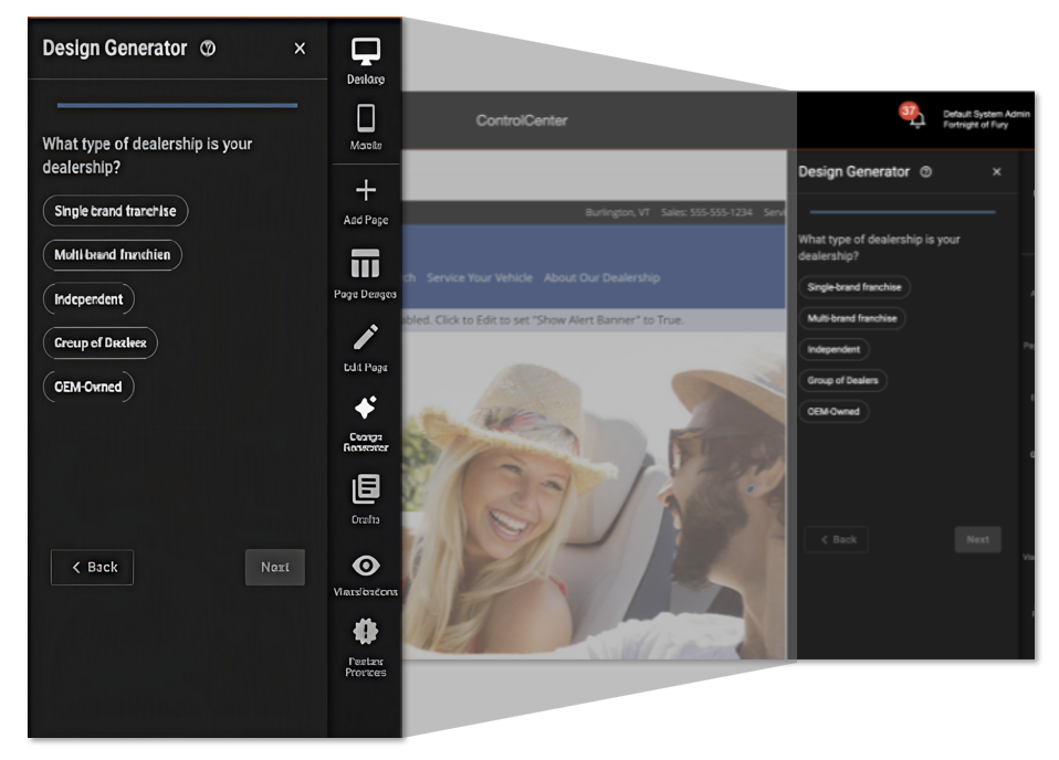Homepage Design Generator